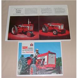 (2) IH Tractor Brochures--504 & 404