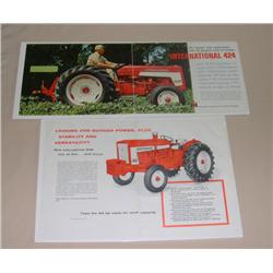 (2) IH Tractor Brochures--606 & 424