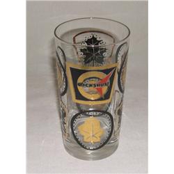 Cockshutt Drinking Glass w/ gold leaf design