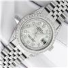 Image 2 : Rolex Mens Stainless Steel Mother Of Pearl Diamond Lugs Datejust Wristwatch With