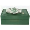 Image 8 : Rolex Mens Stainless Steel Diamond Lugs Green Diamond & Emerald Datejust Wristwa