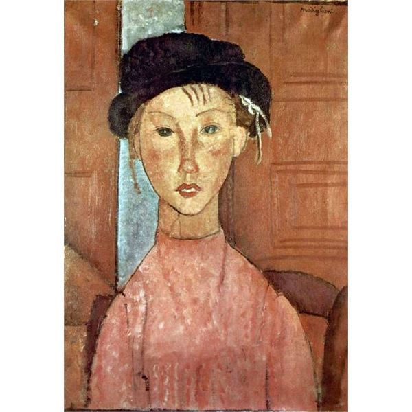 Amedeo Modigliani - Girl with Hat