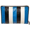Image 1 : Balenciaga Blue Leather Bazar Pouch