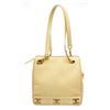 Image 3 : Chanel Yellow Leather Triple CC Shoulder Bag