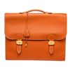 Hermes Orange Sac a Depeches Briefcases