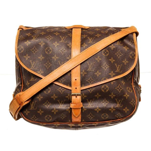 Louis Vuitton Brown Saumur 35cm Crossbody Bag