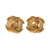 Image 1 : Chanel Gold CC Rhinestone Earrings