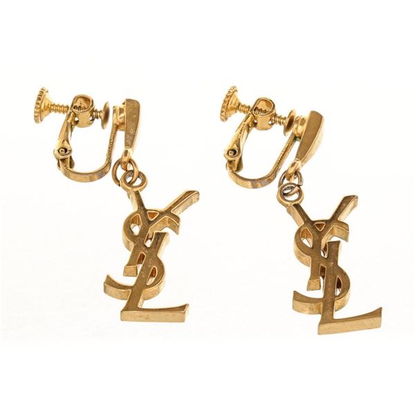 Yves Saint Laurent YSL Gold Earrings