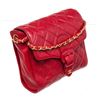 Image 2 : Chanel fuchsia Leather Chain Buckle Flap Shoulder Bag