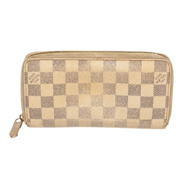 Louis Vuitton Beige Damier Canvas Zippy Wallet