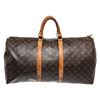Image 1 : Louis Vuitton Brown Monogram Canvas Keepall 55cm Travel Bag