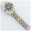 Image 6 : Rolex Ladies 2 Tone Green Vignette Diamond Datejust Wristwatch