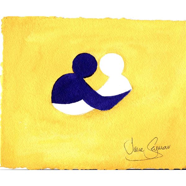 Jane SEYMOUR: Kindness Campaign - Caring III. (yellow and purple)