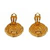 Image 2 : Chanel Gold CC Disc Earrings