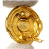Image 3 : Chanel Gold CC Disc Earrings
