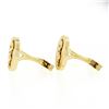 Image 5 : Vintage 18k Gold Caduceus Rod of Asclepius Serpent Medical Florentine Cuff Links