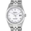Image 1 : Rolex Mens Sapphire Stainless Steel White Roman Datejust Jubilee Band Datejust W