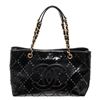 Image 1 : Chanel Black Leather CC Chain Shoulder Bag
