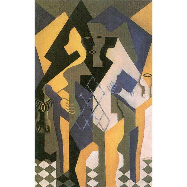 Juan Gris - Harlequin With Table