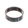 Image 3 : Hermes Black Multicolor Enamel Black Plated Bangle Bracelet