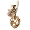 Image 3 : Chanel Gold Round Pearl CC Earring