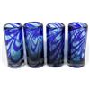 Image 1 : Set of 4 Hand Blown Glass Shooters