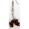 Image 3 : Navajo Sterling and Amber Nugget Earrings