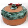 Image 2 : Redware Pottery Chile Pepper Pitcher and Bowl