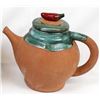 Image 3 : Redware Pottery Chile Pepper Pitcher and Bowl