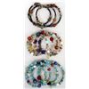 Image 1 : 3 Gemstone Wrap Around Bracelets
