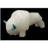 Image 1 : Zuni Carved Mother of Pearl Buffalo Fetish