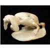 Image 1 : Zuni Carved Antler Frog Fetish by F. Martinez