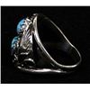 Image 5 : Navajo Sterling Turquoise Ring, Size 14