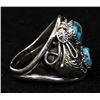 Image 8 : Navajo Sterling Turquoise Ring, Size 14