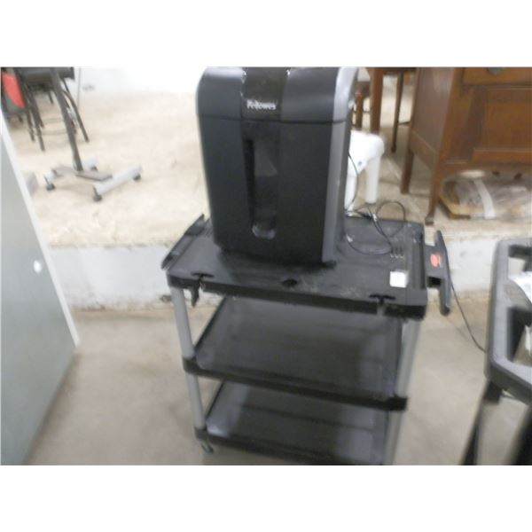Paper shredder & Plastic Cart