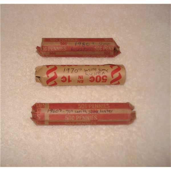 3 Rolls Pennies