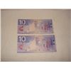 Image 1 : pair $10.00 bills