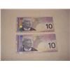 Image 2 : pair $10.00 bills
