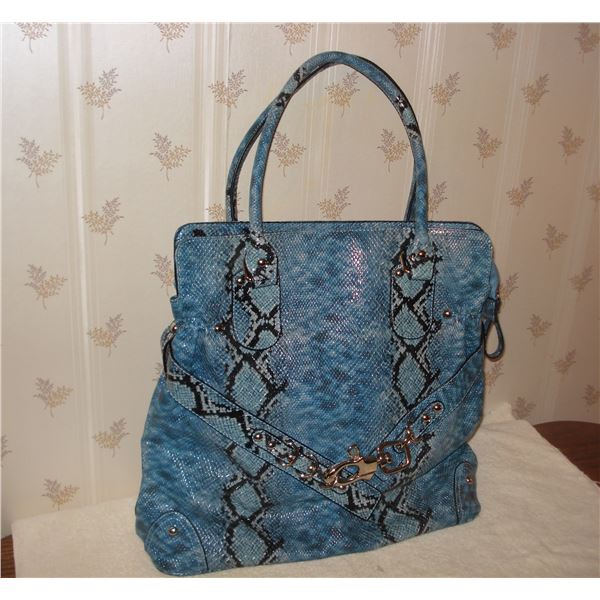 New Large Faux Snake Skin Purse
