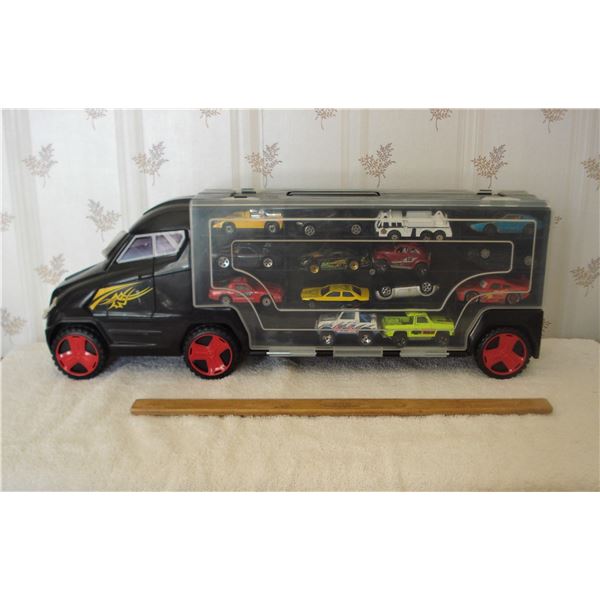 Semi Truck with cars