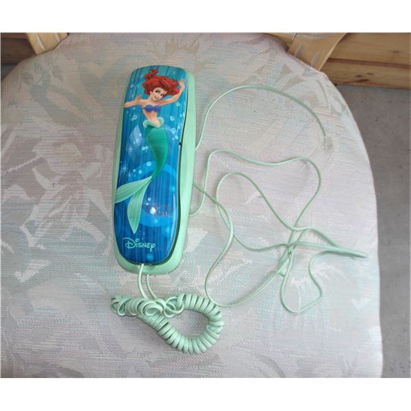 Vintage Little Mermaid Push Button Phone
