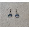 Image 1 : Sterling Silver teardrop pierced earrings