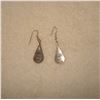 Image 2 : Sterling Silver teardrop pierced earrings
