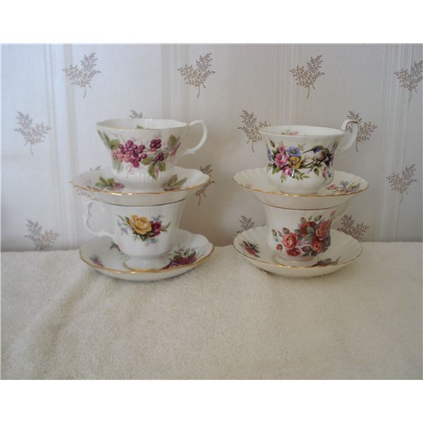 4 Royal Albert Tea cups