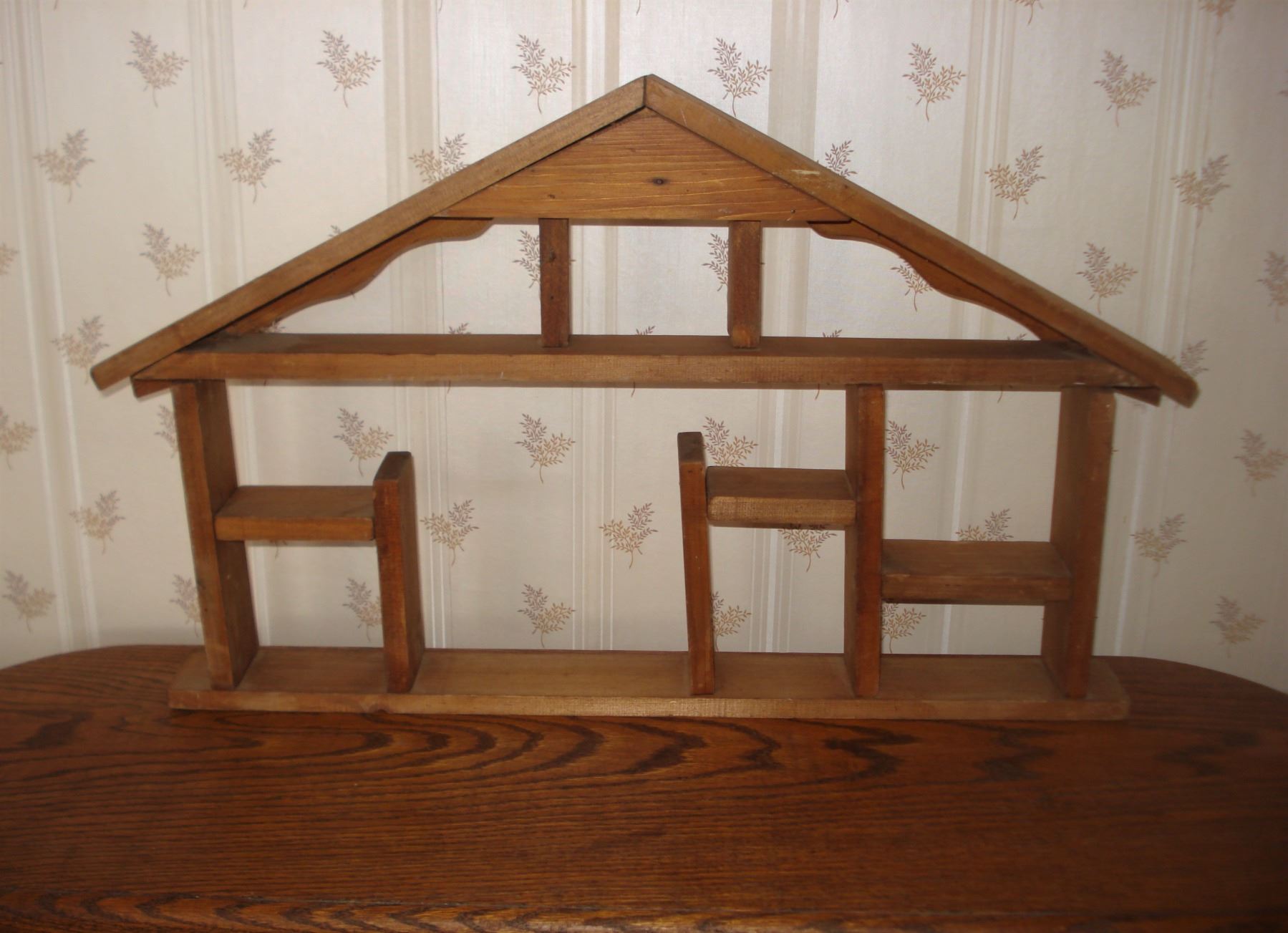 Mini House Shape Rack Wood Display Rack House Shape - Schmalz Auctions