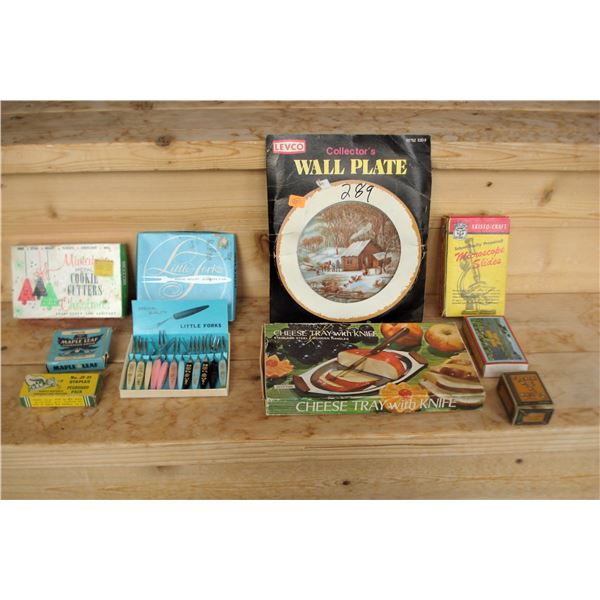 Assorted items in original boxes