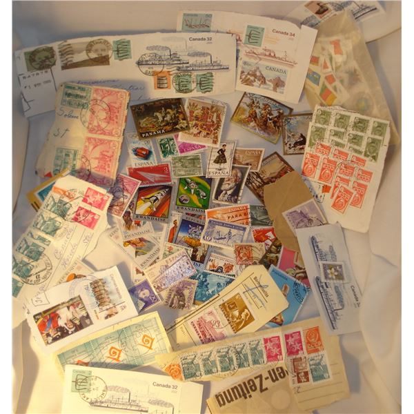 Assorted Stamps on and off paper