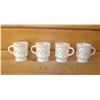 Image 2 : Set of 4 iridescent Fire king Diamond pattern mugs