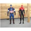Image 1 : Captain America and Spiderman Action Figures