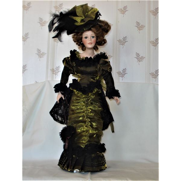 Exquisite porcelain Victorian style doll